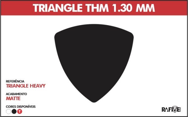 KIT 50 PALHETAS TRIANGLE THM 1.30mm