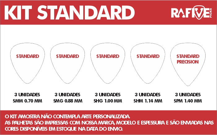 KIT DE AMOSTRAS STANDARD